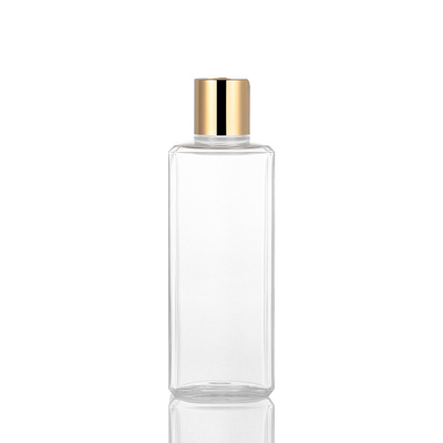 Botellas vacías planas del apretón de la loción, botellas plásticas transparentes de la loción de 8 onzas
