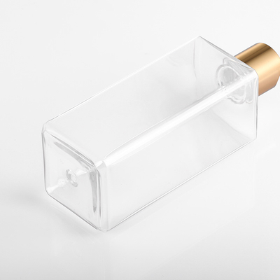 Botellas vacías planas del apretón de la loción, botellas plásticas transparentes de la loción de 8 onzas