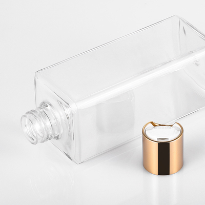 Botellas vacías planas del apretón de la loción, botellas plásticas transparentes de la loción de 8 onzas