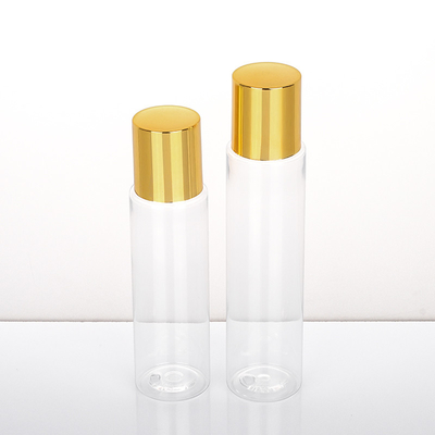 Botella de tinta vacía cosmética plástica de la loción de los envases 120ML 150ML de la tapa del oro