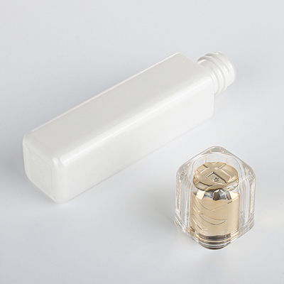 Botellas de perfume vacías de lujo de acrílico del ODM que empaquetan a Rose Gold 15ML 30ML
